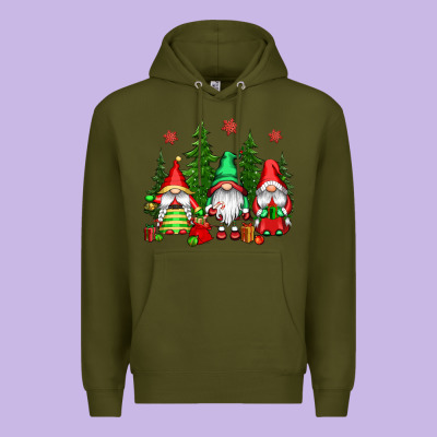 Christmas Gnomies Premium Hoodie Designed By Cowgirlartshop