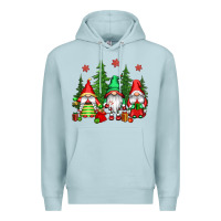 Blue Mist christmas gnomies Premium Hoodie - CowGirlArtShop