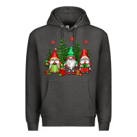 Charcoal Heather christmas gnomies Premium Hoodie - CowGirlArtShop