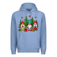 Colony Blue christmas gnomies Premium Hoodie - CowGirlArtShop