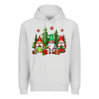 Dove Grey christmas gnomies Premium Hoodie - CowGirlArtShop