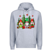 Heather Grey christmas gnomies Premium Hoodie - CowGirlArtShop