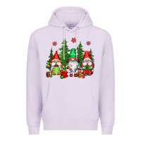 Lilac christmas gnomies Premium Hoodie - CowGirlArtShop