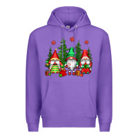 Purple christmas gnomies Premium Hoodie - CowGirlArtShop