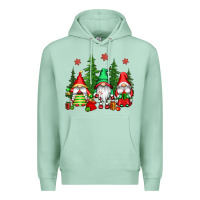 Seafoam christmas gnomies Premium Hoodie - CowGirlArtShop