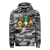 Slate Camo christmas gnomies Premium Hoodie - CowGirlArtShop