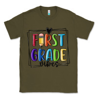 Army Green 1st grade vibes Classic Tee - MaliasSmallBusiness