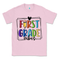 Bubblegum Pink 1st grade vibes Classic Tee - MaliasSmallBusiness