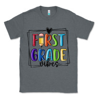 Charcoal Heather 1st grade vibes Classic Tee - MaliasSmallBusiness