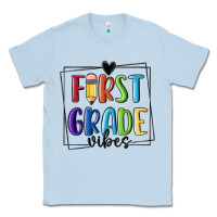 Dusty Blue 1st grade vibes Classic Tee - MaliasSmallBusiness