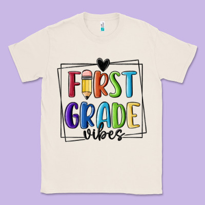 1st Grade Vibes Classic Tee Designed By Maliassmallbusiness