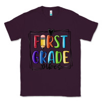 Plum 1st grade vibes Classic Tee - MaliasSmallBusiness