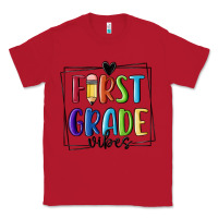 Red 1st grade vibes Classic Tee - MaliasSmallBusiness
