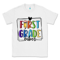White 1st grade vibes Classic Tee - MaliasSmallBusiness