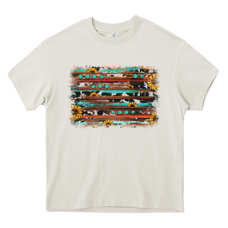 Sunflower Gemstone Background Heavy Core Tee by JahusDesignShop | Teevron