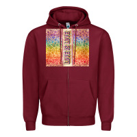 Burgundy Love is love Pride LGBTQ+ Zipper Hoodie - NancyCooperArtShop
