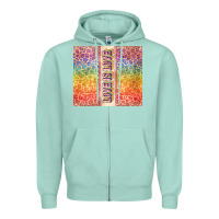 Seafoam Love is love Pride LGBTQ+ Zipper Hoodie - NancyCooperArtShop