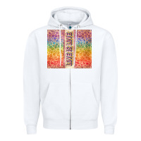 White Love is love Pride LGBTQ+ Zipper Hoodie - NancyCooperArtShop