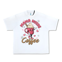White mama needs coffee Urban Heavy Tee - MaliasSmallBusiness