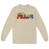 Mushroom Lgbtq Peace With Daisy Long Sleeve Tee - BundleAndBundleShop