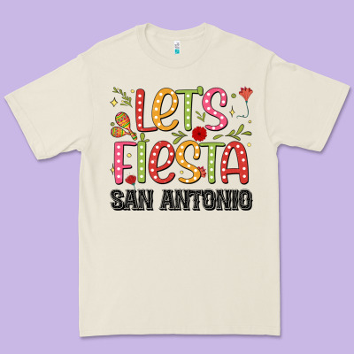 Lets Fiesta San Antonio Premium Tee Designed By Jahusdesignshop