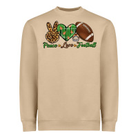 Mushroom peace love football Heavyweight Sweatshirt - BundleAndBundleShop