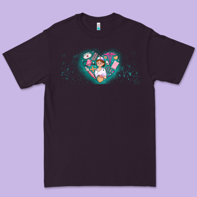 Nurse And Elements Premium Tee Designed By Adodesignshop