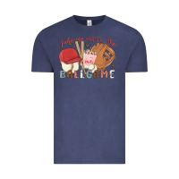 Vintage Denim take me out to the ballgame Vintage Tee - MaliasSmallBusiness