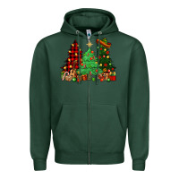 Sports Green Mexican Christmas trees Zipper Hoodie - NancyCooperArtShop