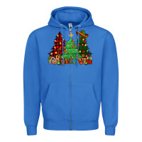 True Royal Mexican Christmas trees Zipper Hoodie - NancyCooperArtShop