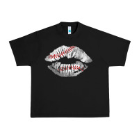 Black baseball lips Urban Heavy Tee - AdoDesignShop