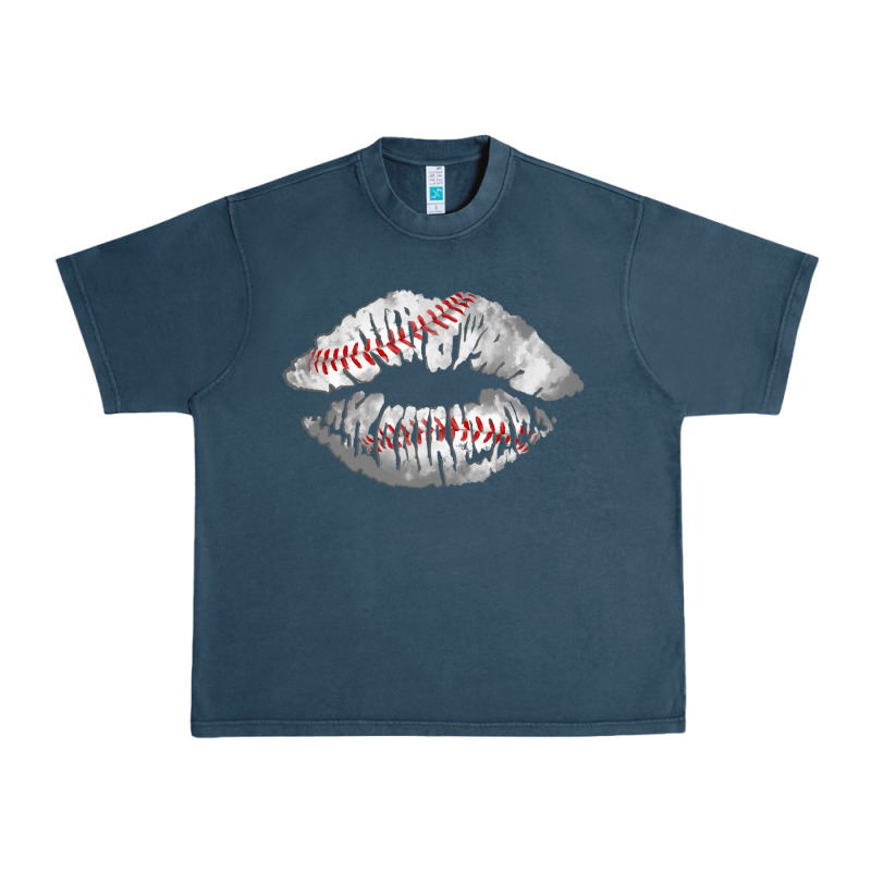 Baseball Lips Urban Heavy Tee by AdoDesignShop | Teevron