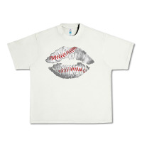 Pistachio baseball lips Urban Heavy Tee - AdoDesignShop