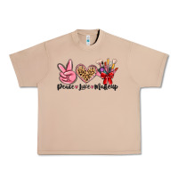 Burro peace love makeup Urban Heavy Tee - MaliasSmallBusiness