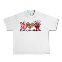 Lunar Rock peace love makeup Urban Heavy Tee - MaliasSmallBusiness