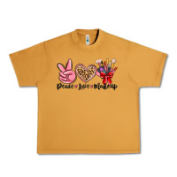 Peanut Butter peace love makeup Urban Heavy Tee - MaliasSmallBusiness