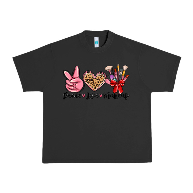 Peace Love Makeup Urban Heavy Tee by MaliasSmallBusiness | Teevron