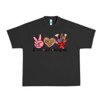 Pigment Black peace love makeup Urban Heavy Tee - MaliasSmallBusiness