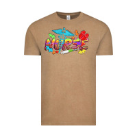 Vintage Coffee Autism Nurse Vintage Tee - NancyCooperArtShop