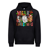 Black Merry christmas cats Urban Hoodie - FaDigitalArtStudio