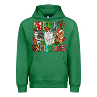 Emerald Merry christmas cats Urban Hoodie - FaDigitalArtStudio