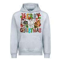 Heather Grey Merry christmas cats Urban Hoodie - FaDigitalArtStudio