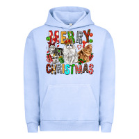 Pigment Grape Ice Merry christmas cats Urban Hoodie - FaDigitalArtStudio