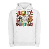 Pigment Lunar Rock Merry christmas cats Urban Hoodie - FaDigitalArtStudio