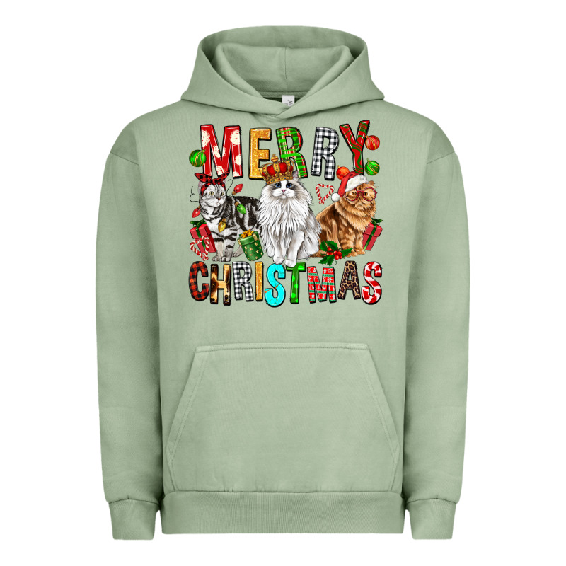 Merry Christmas Cats Urban Hoodie by FaDigitalArtStudio | Teevron