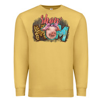Antique Gold Show mom pig Premium Sweatshirt - CowGirlArtShop