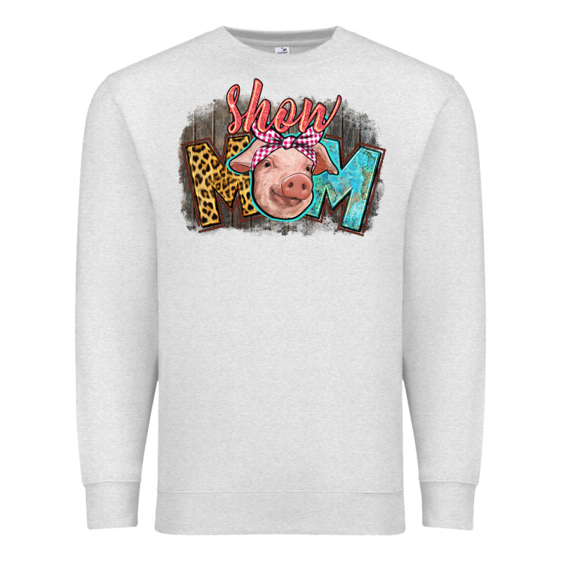 Show Mom Pig Premium Sweatshirt by CowGirlArtShop | Teevron