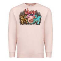 Pale Pink Show mom pig Premium Sweatshirt - CowGirlArtShop