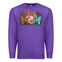 Purple Show mom pig Premium Sweatshirt - CowGirlArtShop