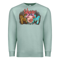 Seafoam Show mom pig Premium Sweatshirt - CowGirlArtShop